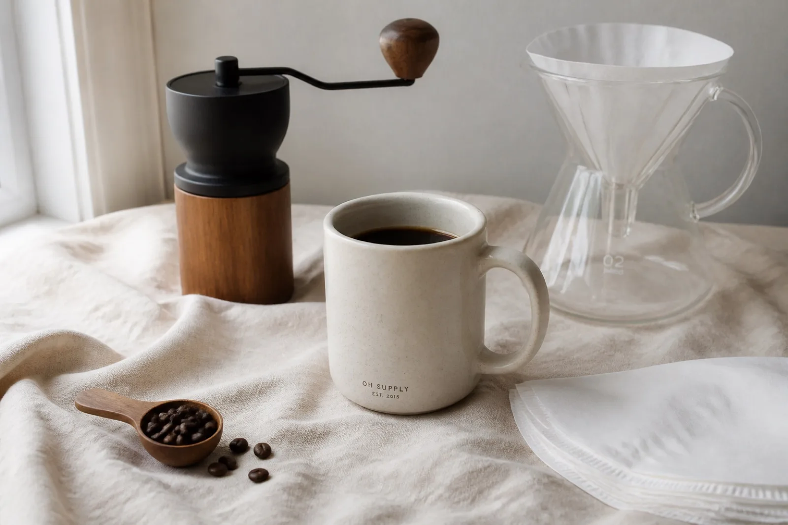 Morning mug and brew gear